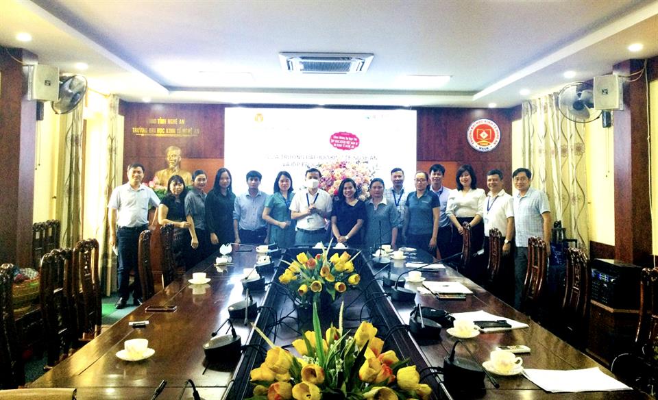 Lễ ký thỏa thuận hợp tác đào tạo giữa Trường Đại học Kinh tế Nghệ An và IDP Education Việt Nam
