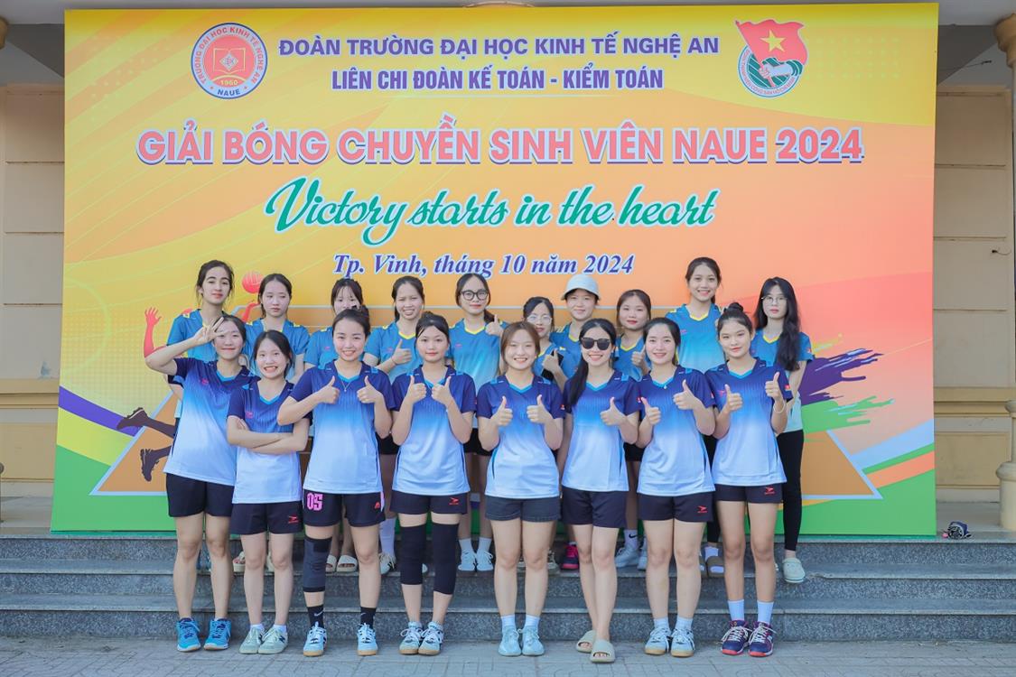 Khai mạc giải bóng chuyền Sinh viên Trường Đại học Kinh tế Nghệ An: Victory starts in the heart